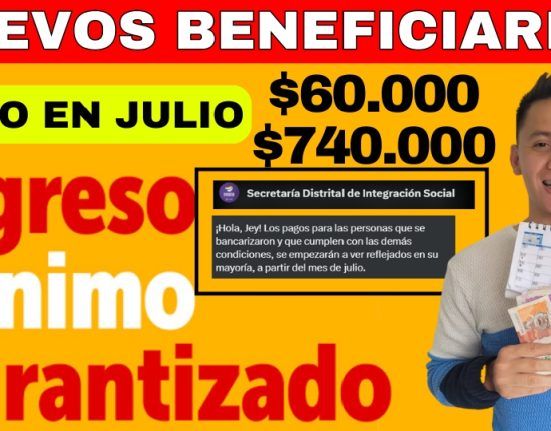 Ingreso Mínimo Garantizado Nuevos Beneficiarios Para El Pago De Julio De 60.000 A 740.000