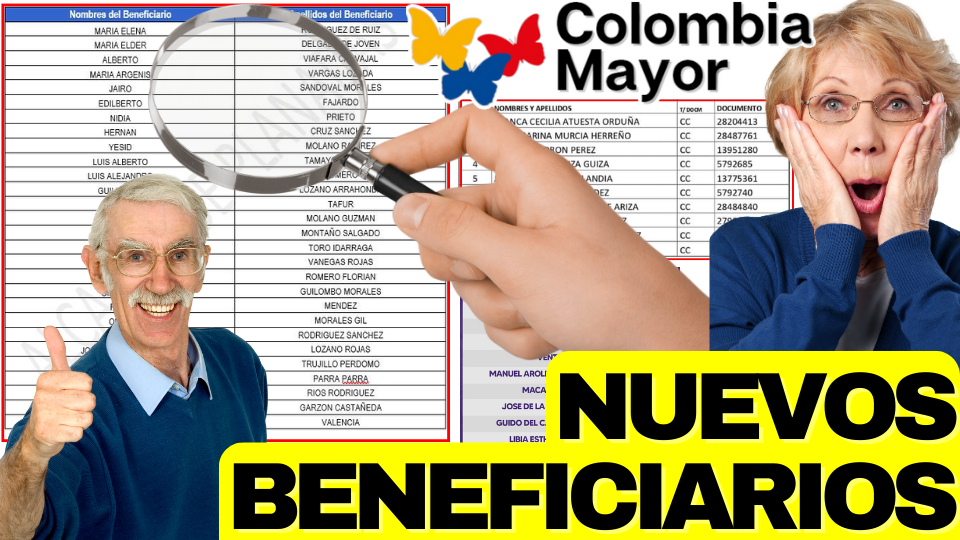 Jey te informa Beneficiarios De Colombia Mayor Consulta Nuevos Listados