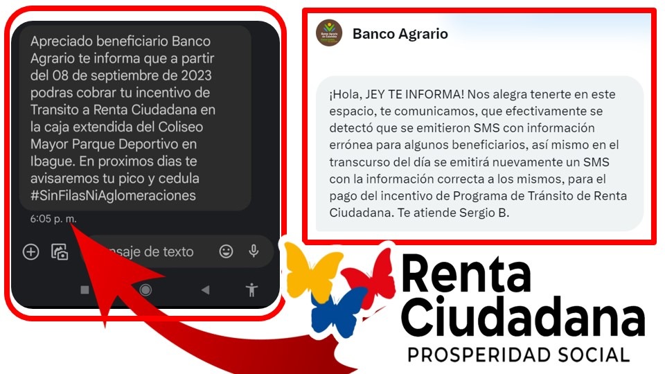 Banco Agrario corrige errores en mensajes de pago de Renta Ciudadana 2023 Jey te Informa