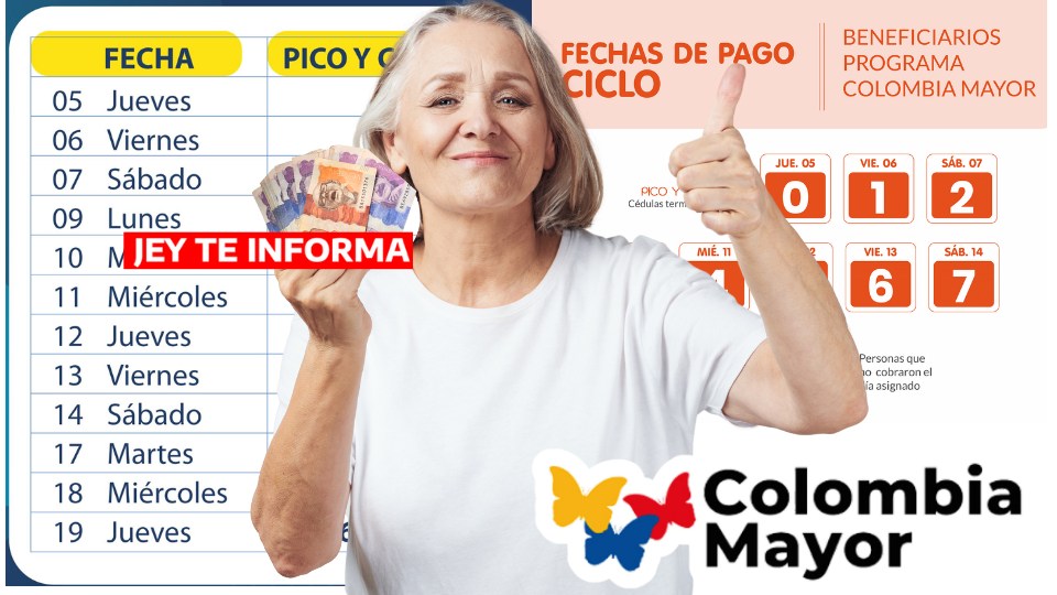 Cronograma de Pagos del Subsidio Colombia Mayor en agosto del 2023 JEY TE INFORMA