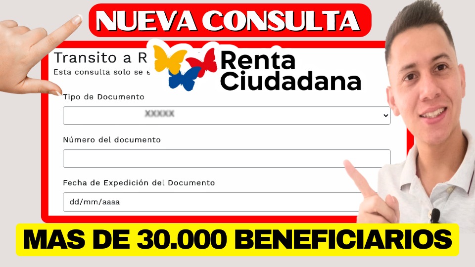 Link de Consulta de la Renta Ciudadana: Verifica si eres uno de los 30.000 Nuevos Beneficiarios en Octubre Jey te informa