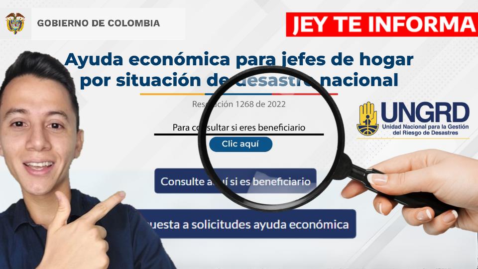 Consulta la Ayuda Económica de 500 mil Pesos Colombianos JEY TE INFORMA