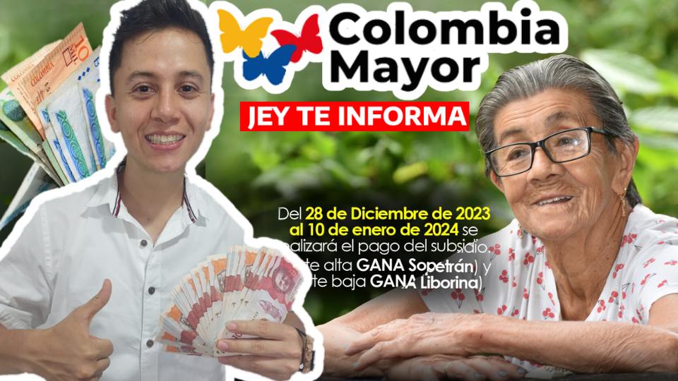 Confirman Fecha de Pago de Colombia Mayor Ciclo 12 en Diciembre JEY TE INFORMA