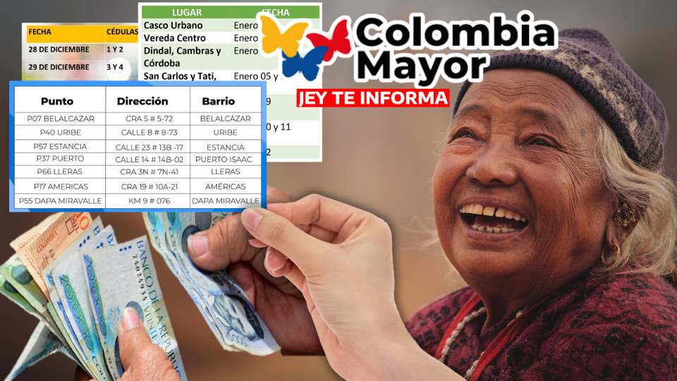 Consulta el Cronograma de Pagos de Colombia Mayor y Asegura tu Subsidio JEY TE INFORMA