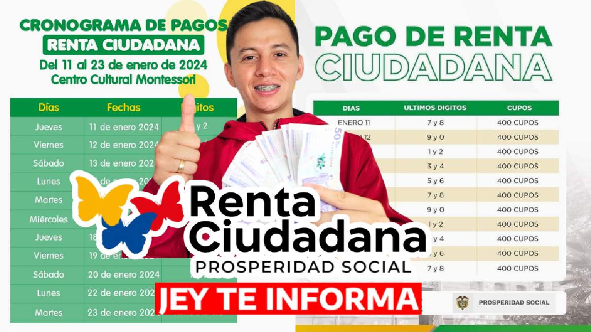 Jey te informa el Pico y Cédula para Cajas Extendidas y Giros de la Renta Ciudadana 2024 JEY TE INFORMA