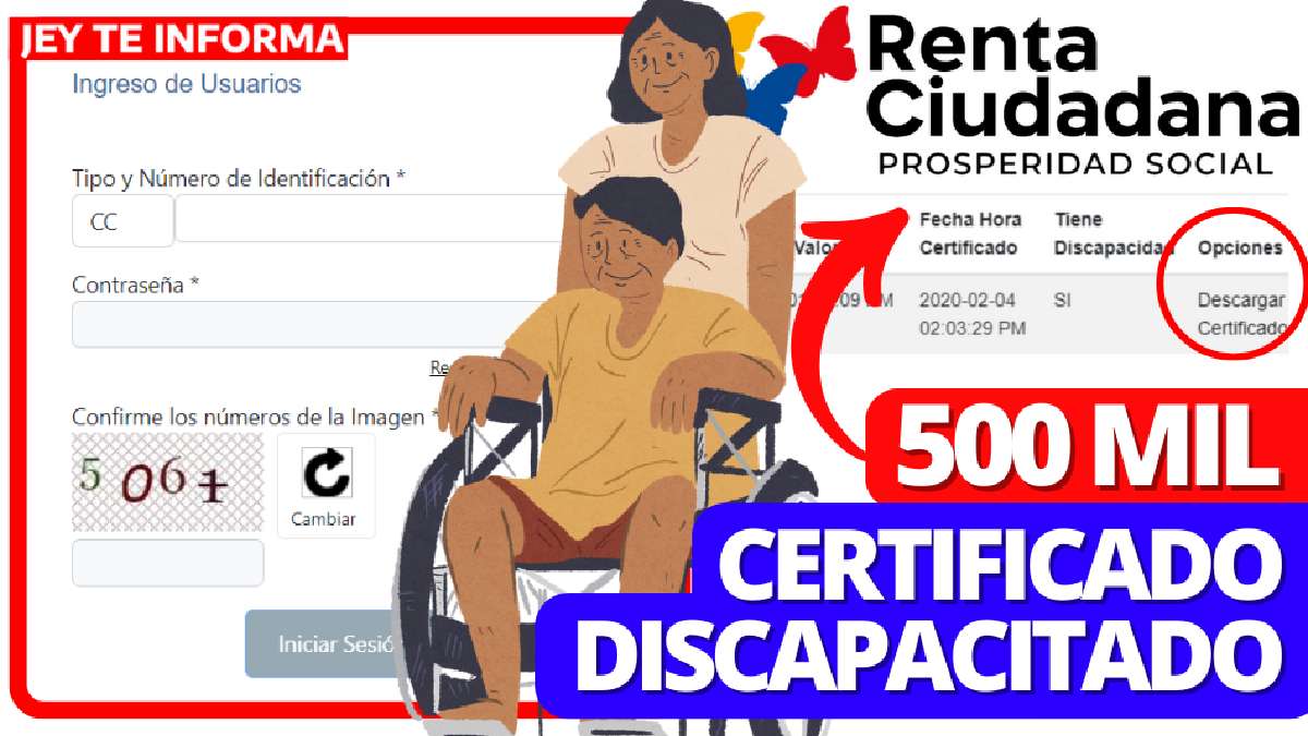 Subsidio de 500 Mil: ¿Cómo Obtener Certificación de Discapacidad para la Renta Ciudadana? JEY TE INFORMA