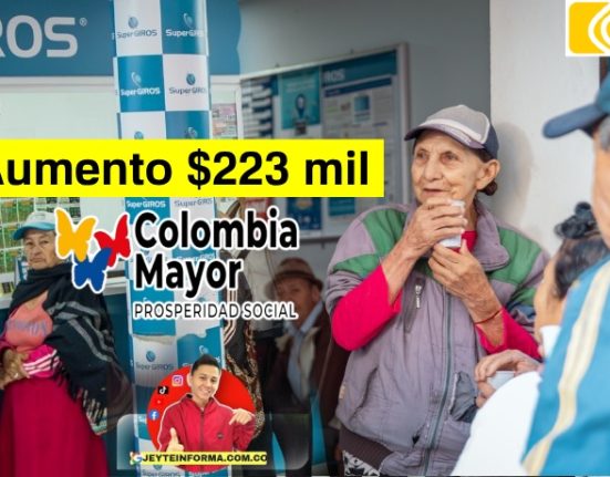 Aumento Colombia Mayor a 223 mil pesos