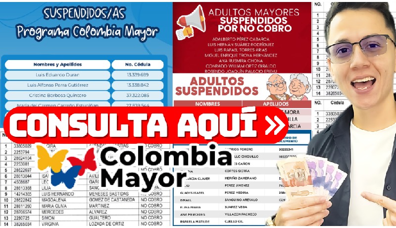 Colombia Mayor 2024 Listado de Beneficiarios Suspendidos JEY TE INFORMA