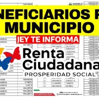 Jey te informa el Listado de Beneficiarios Renta Ciudadana por Municipio 2024 JEY TE INFORMA