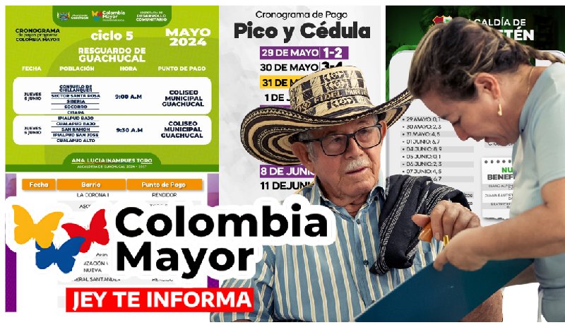 Pago del Subsidio Colombia Mayor 2024 JEY TE INFORMA