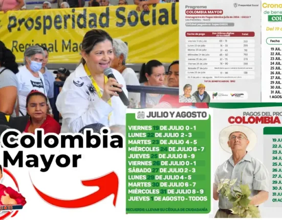 Pagos y Cronogramas del Subsidio Colombia Mayor 2024 JEY TE INFORMA