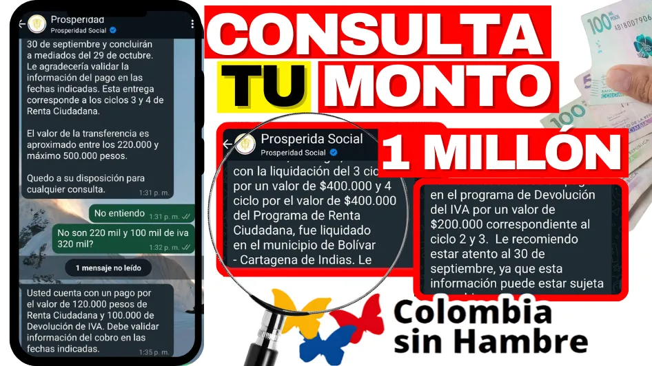 Consultar Monto del Pago de Colombia sin Hambre 2024 JEY TE INFORMA