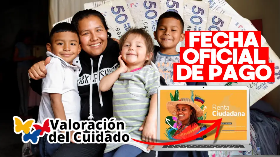 Una familia beneficiaria de las ayudas del Gobierno de Colombia