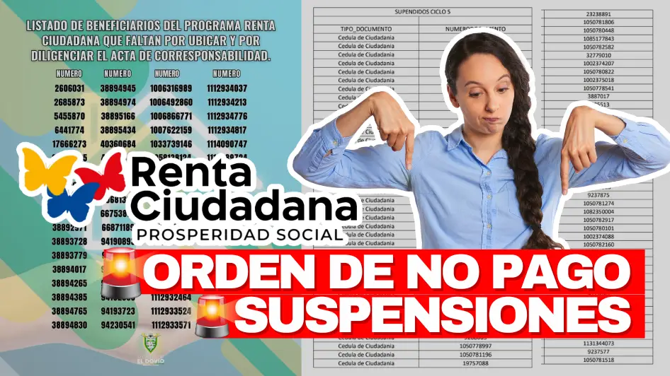 mujer señalando listados de manera preocupante