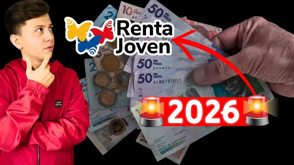 acabará Renta Joven 2025 dinero colombiano y joven señalando
