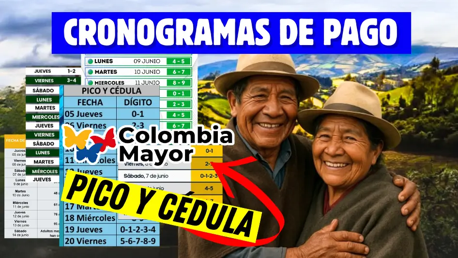Cronograma Pico y Cédula 2025, adulto mayor