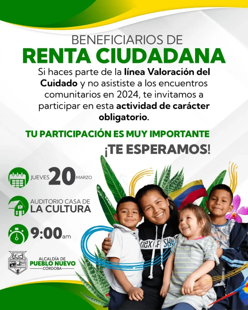encuentros comunitarios Renta Ciudadana 2025