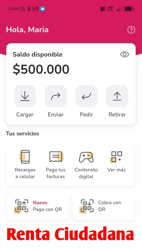 Fecha de Pago Renta Ciudadana