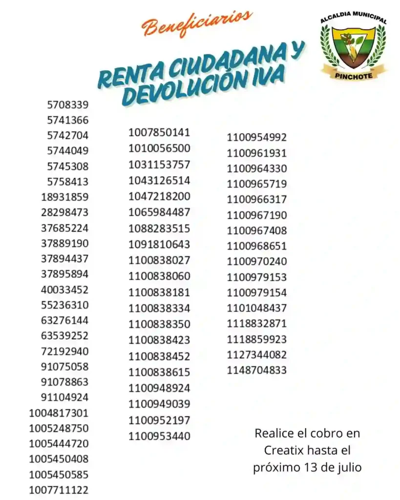 Calendario Pico y Cedula IVA