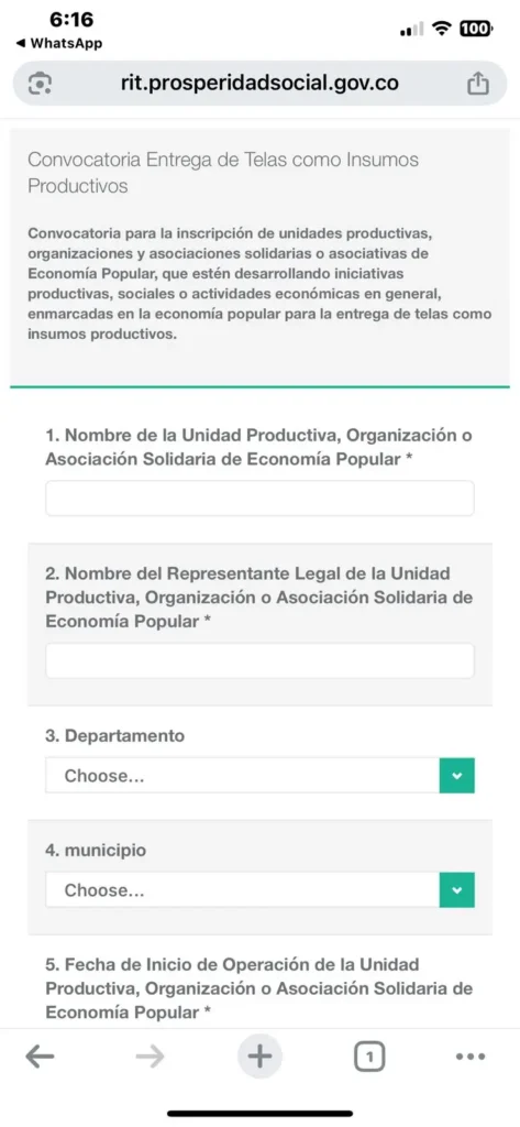 Convocatoria de Economia Popular