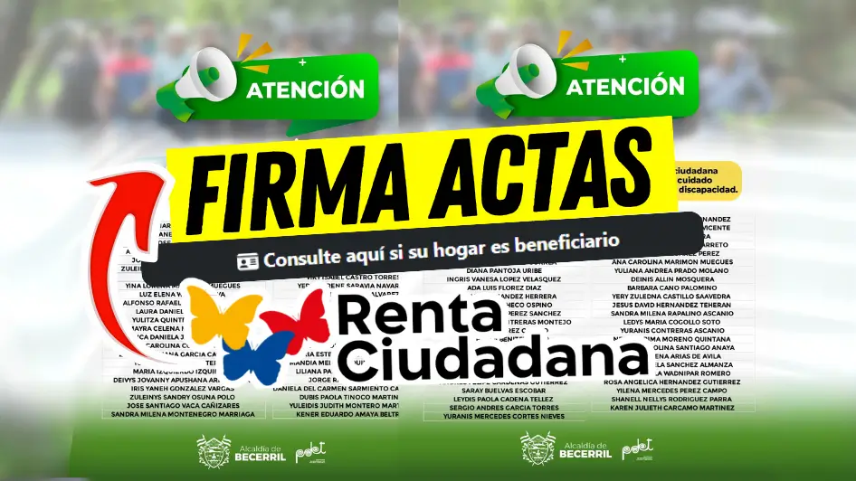 Firmen el Acta de Compromiso en Renta Ciudadana