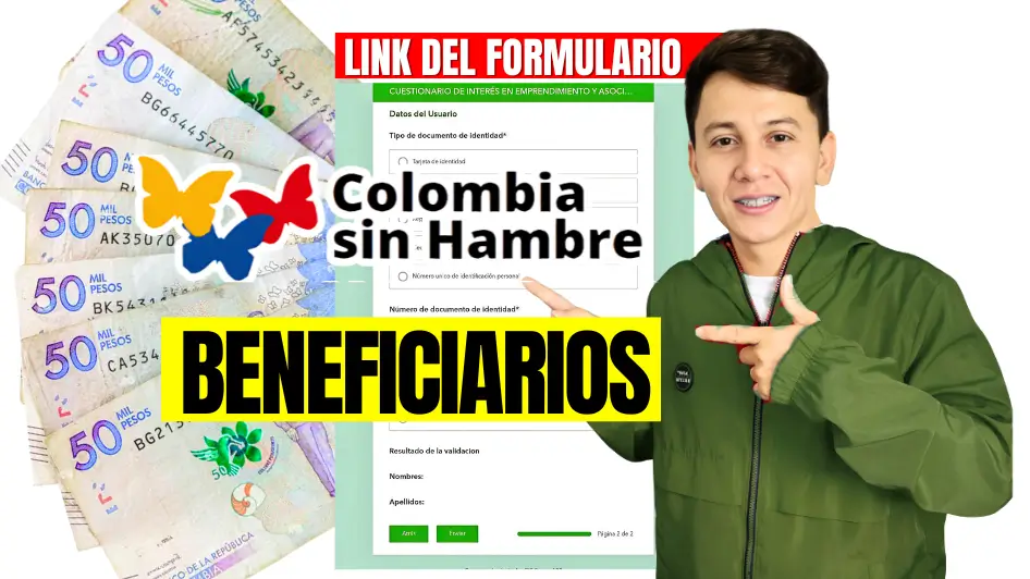 Link de Colombia sin Hambre 2025: Prosperidad Social Lanza Formulario Oficial para el Grupo A del Sisbén 1 Link de Colombia sin Hambre Formulario