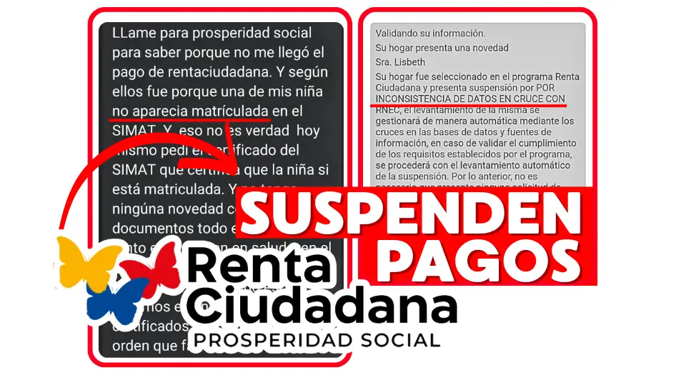 Suspendieron tu Renta Ciudadana