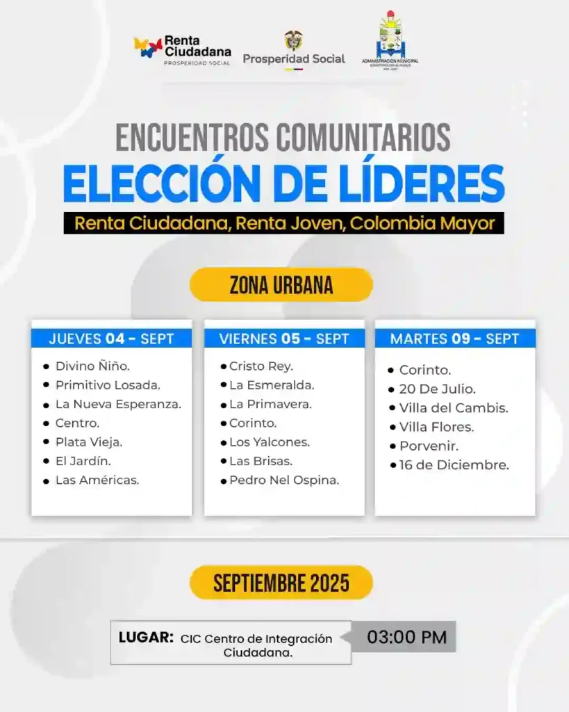 Encuentros Comunitarios Huila Renta Ciudadana
