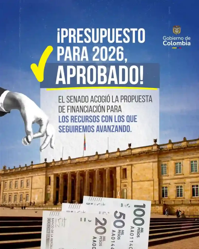 ¡Presupuesto General de la Nación 2026 aprobado! Conoce cuánto recibirá Prosperidad Social 2 Presupuesto General de la Nacion 2026 1