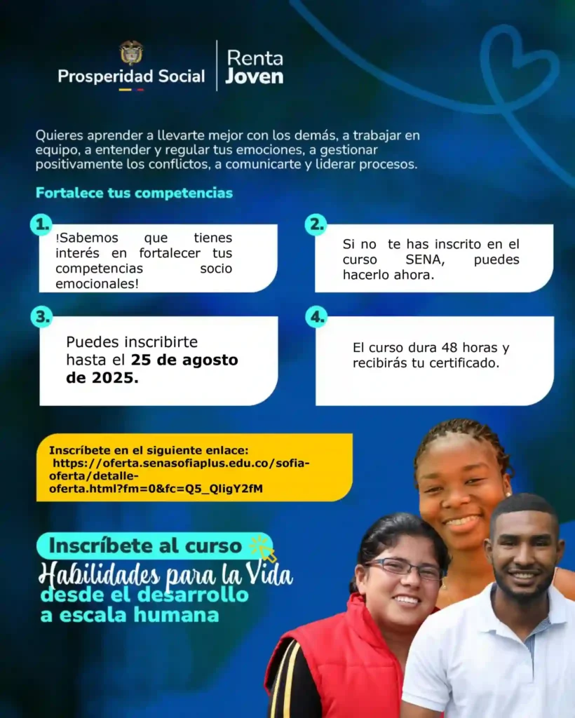 Renta Joven curso de habilidades para la vida
