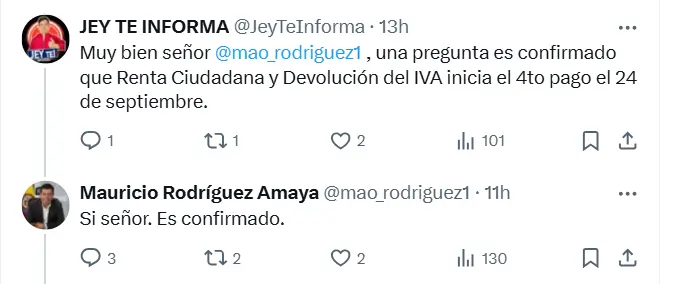 Así quedó definido el calendario de pago del subsidio Devolución del IVA 2025 2 calendario de pago del subsidio Devolución del IVA y Renta Ciudadana