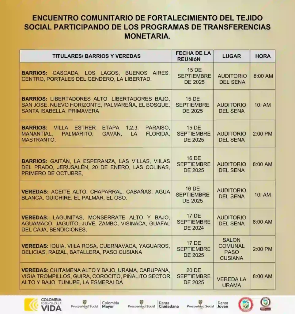 encuentros comunitarios