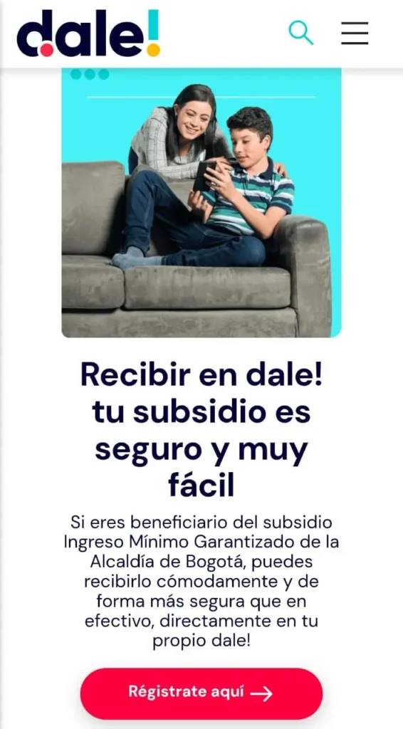 regístrese con dale!