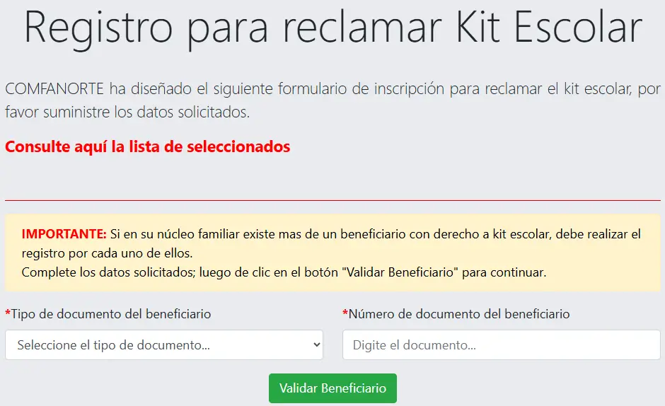 ¡Ya puedes inscribirte al subsidio para recibir el Kit Escolar 2026! 2 Kit Escolar 2026