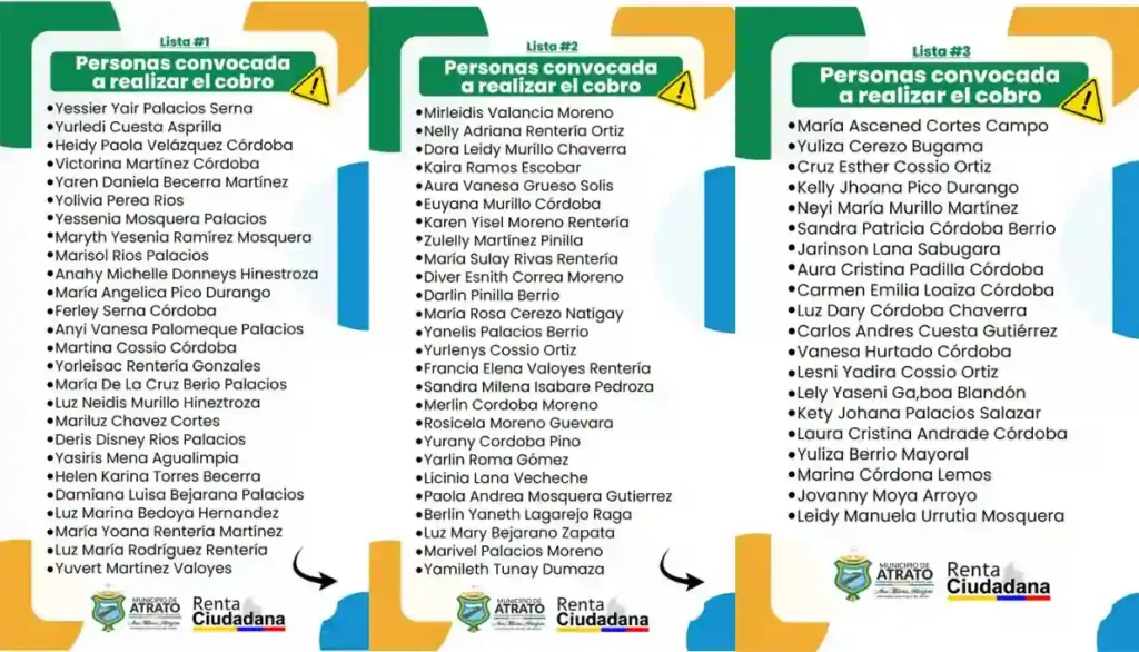 Alcaldia De Atrato Choco Renta Ciudadana