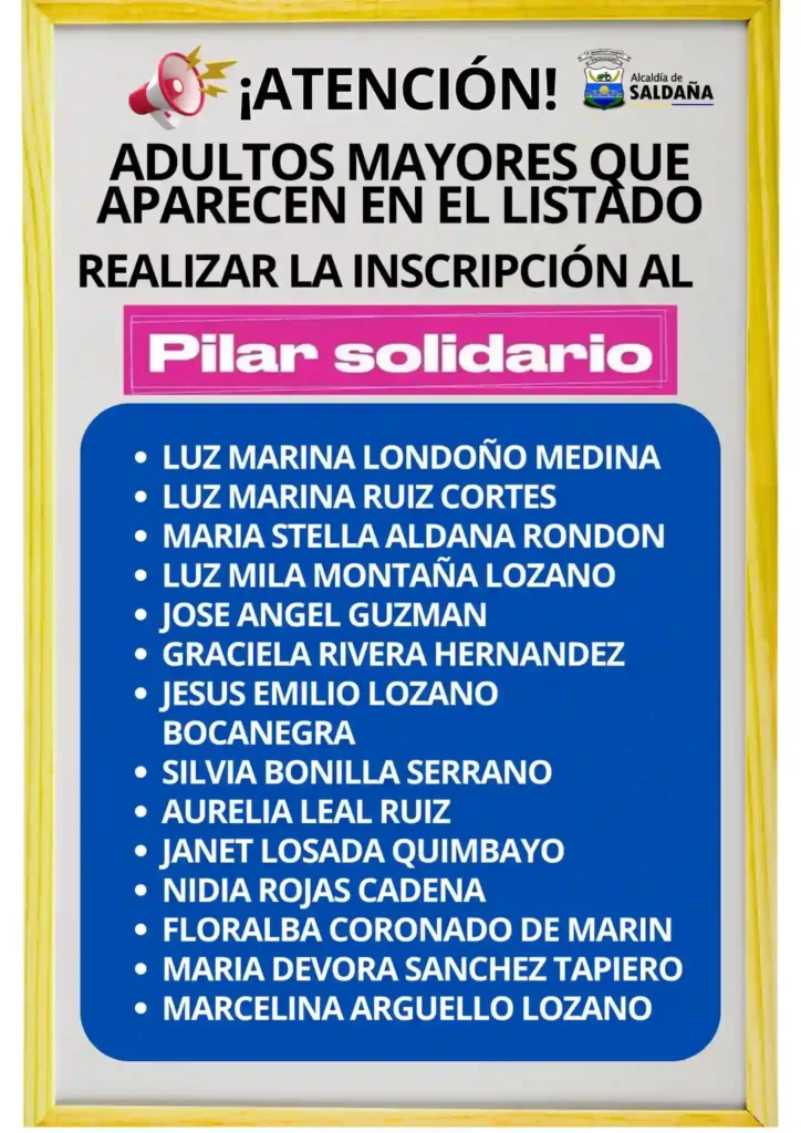 Pilar Solidario potenciales beneficiarios