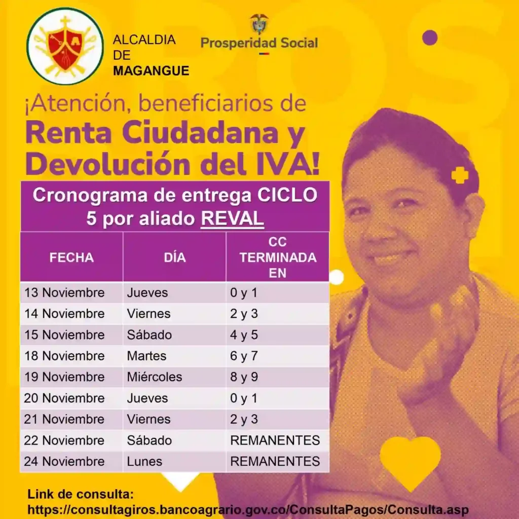 Renta Ciudadana pico y cédula ya activo: consulta fechas, horarios y acércate a cobrar 7 Renta Ciudadana pico y cedula Alcaldia Magangue