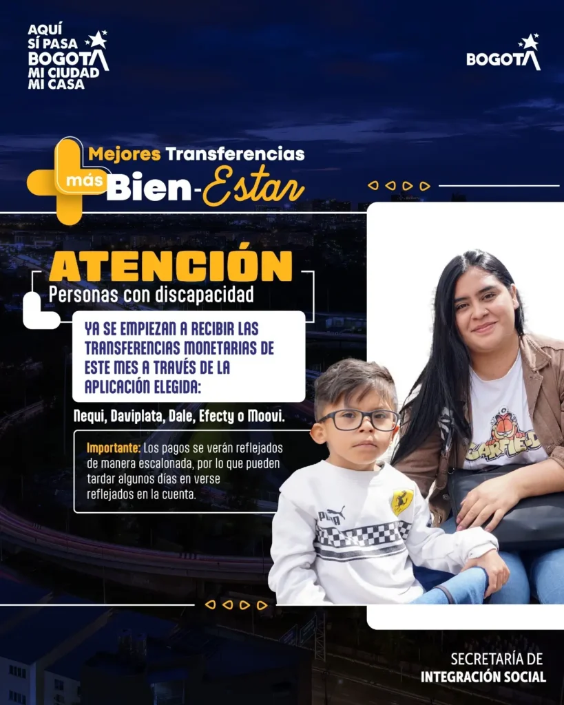 pago del Ingreso Minimo Garantizado para personas con discapacidad