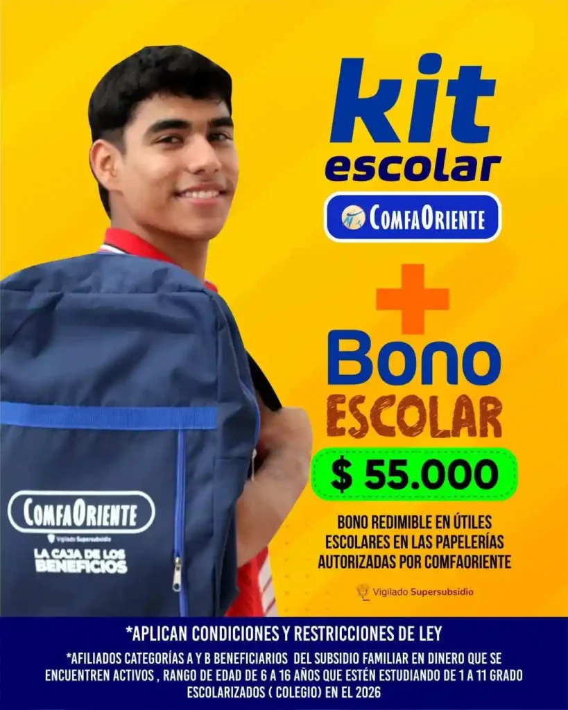 Bono del kit escolar