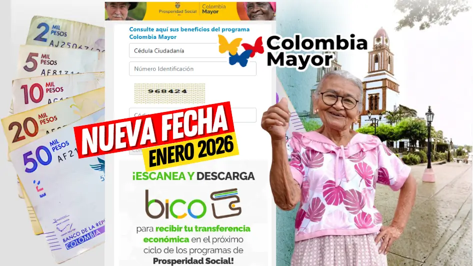 Amplían Fecha de Pago del Subsidio Colombia Mayor