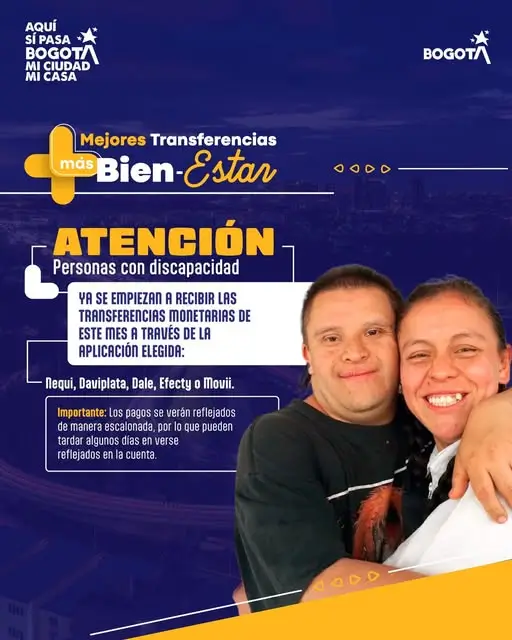 inicio el pago del Ingreso Minimo Garantizado para personas con discapacidad