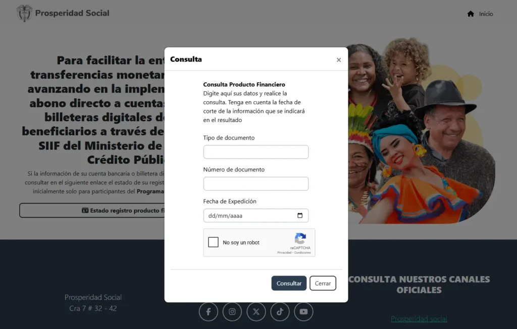 registro de cuentas para pagos por siif