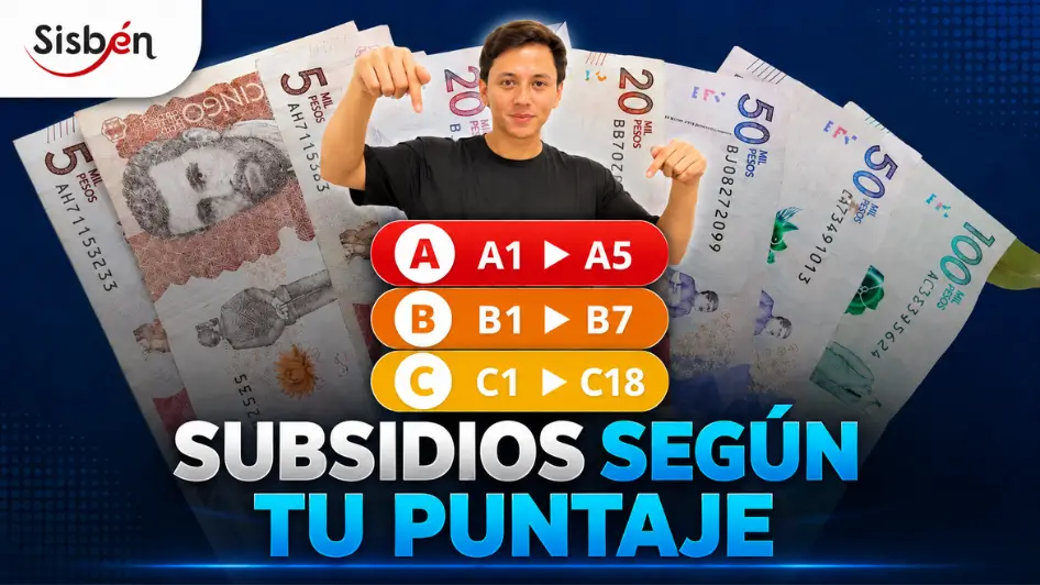 Subsidios Sisbén 2026 y ayudas disponibles según el grupo o puntaje del hogar.