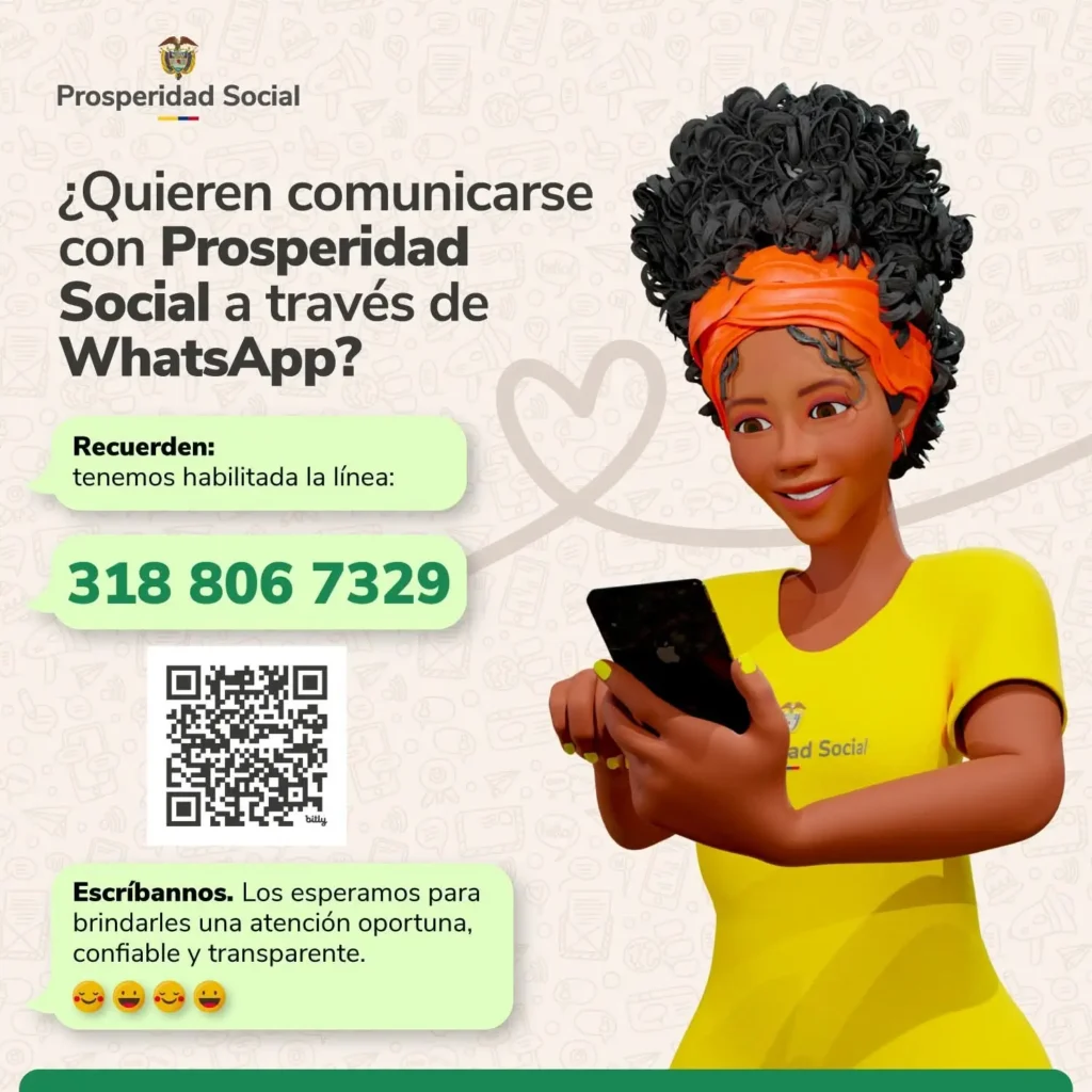 Linea de WhatsApp Oficial Prosperidad Social