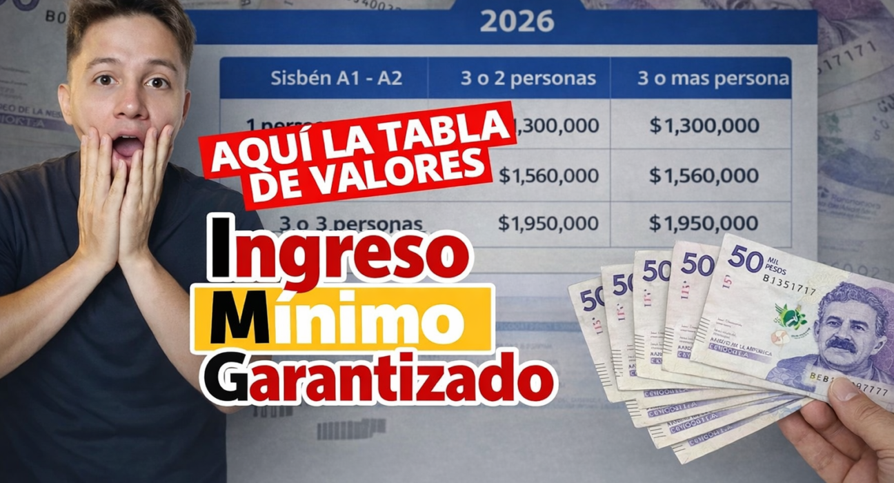 Montos Actualizados del Ingreso Mínimo Garantizado.