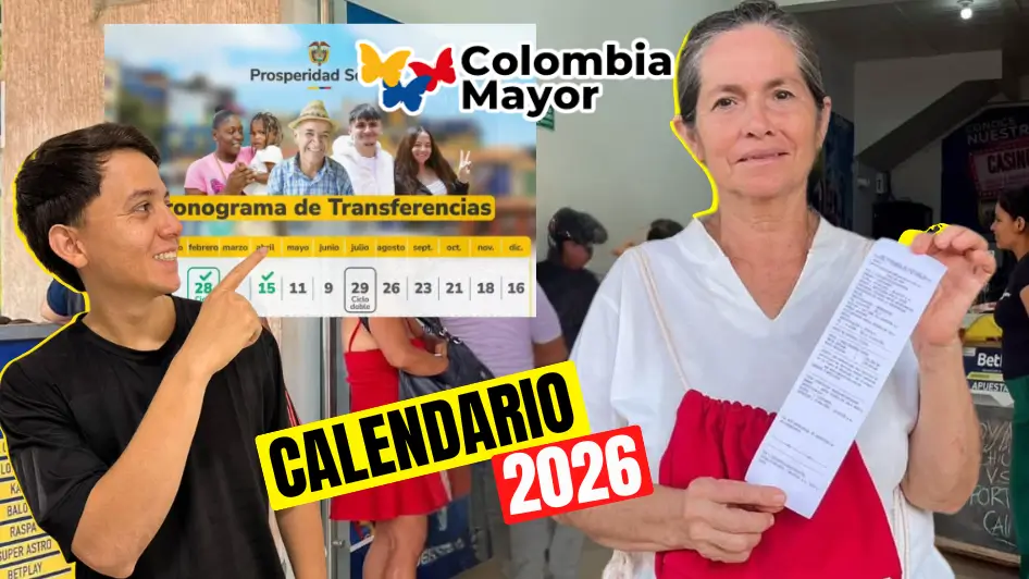 Calendario de pagos Colombia Mayor