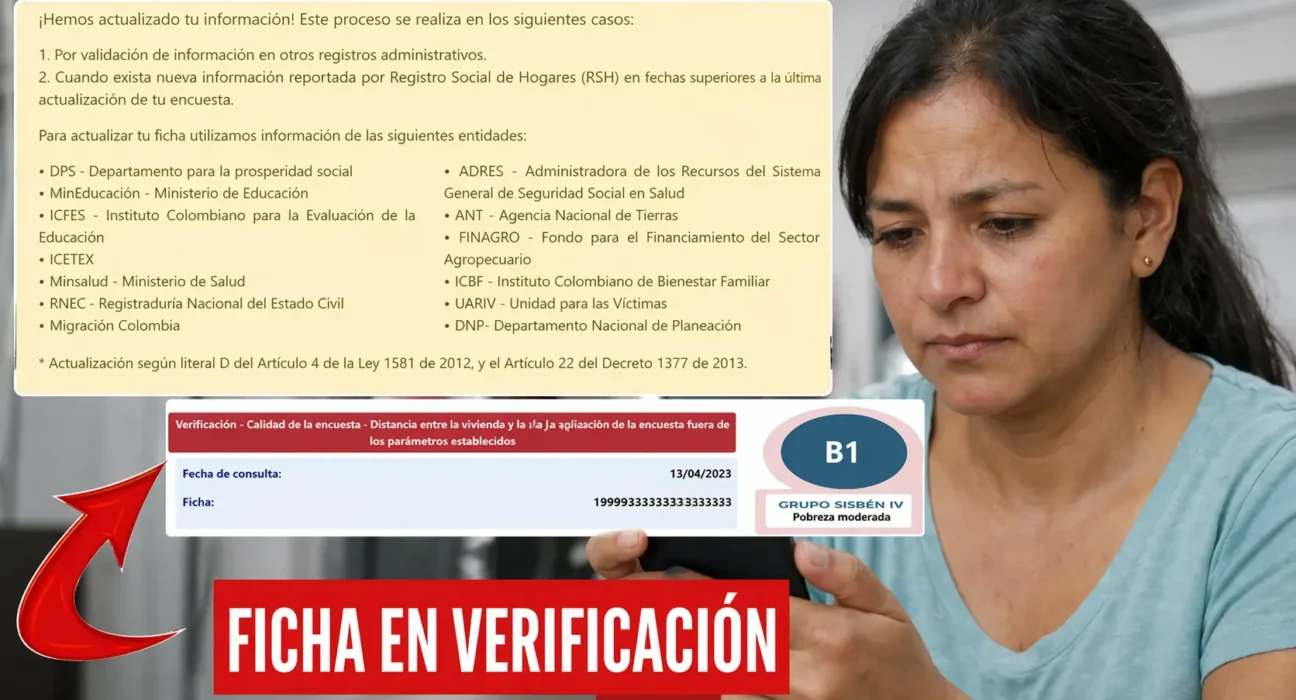 franja roja en el Sisbén