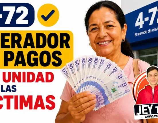 4-72 operador de pagos de la Unidad para las Víctimas fortalece ayudas humanitarias en Colombia.