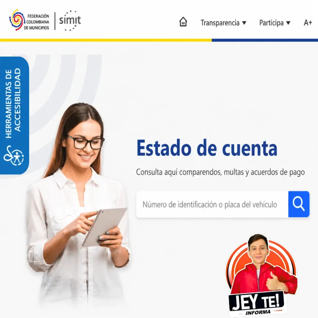 Link oficial para consultar fotomultas SIMIT