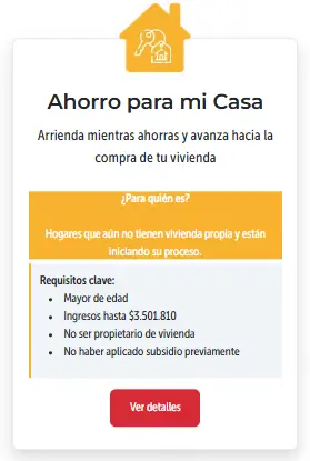 Requisitos ahorro para mi casa